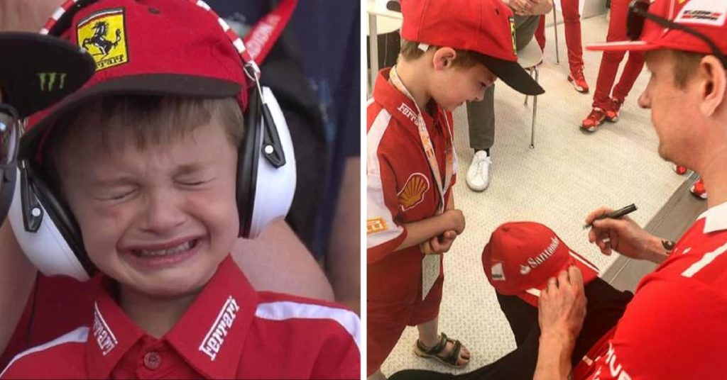 Il piccolo fan Ferrari racconta l’incontro con Kimi: “Bellissimo” (VIDEO)