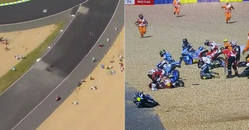 Moto3 Le Mans, ecatombe in pista: per terra 15 piloti (VIDEO)