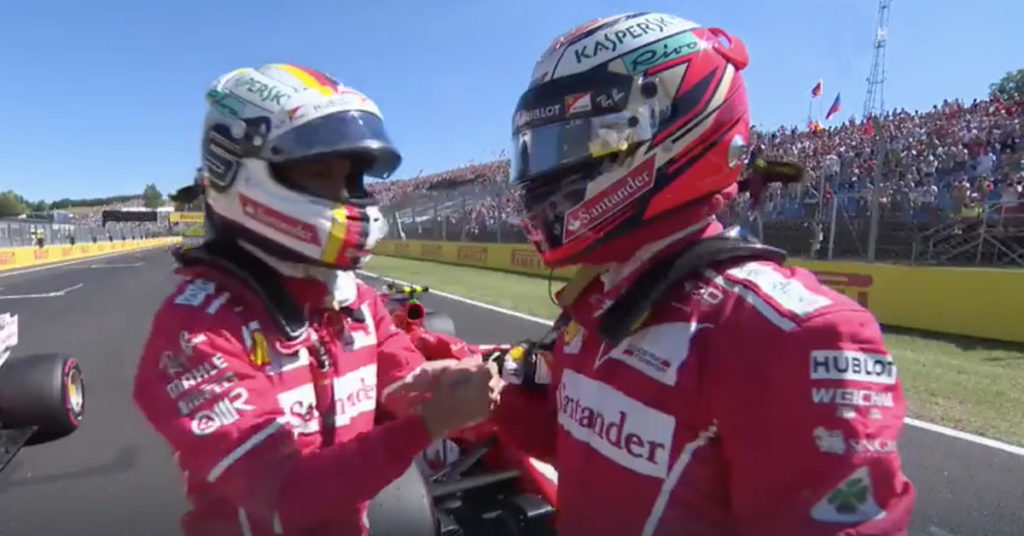 F1, qualifiche GP Ungheria: prima fila Ferrari, gran colpo di Vettel