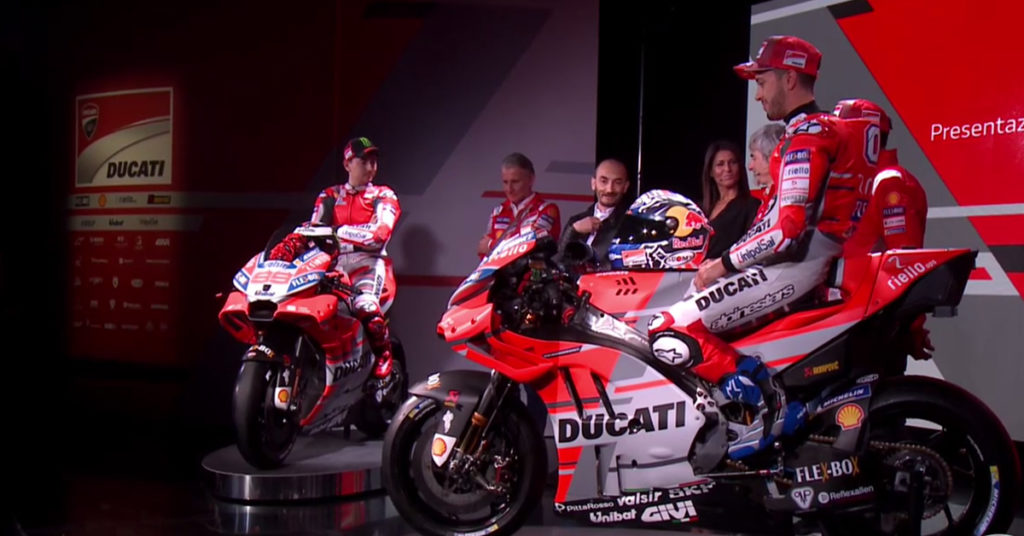 MotoGP, Ducati: svelata la nuova Desmosedici per la stagione 2018