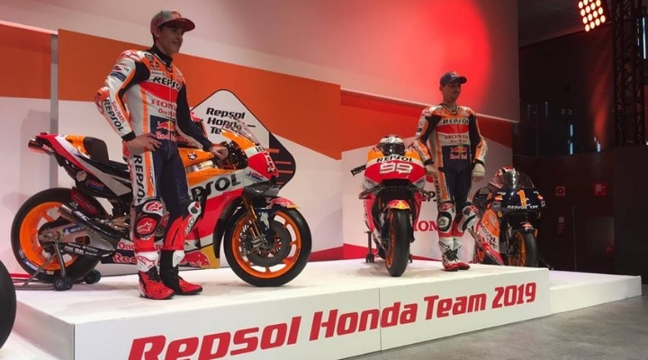 MotoGP, presentata a Madrid la nuova Honda, Marquez: “Dobbiamo dimostrare di essere il dream team”