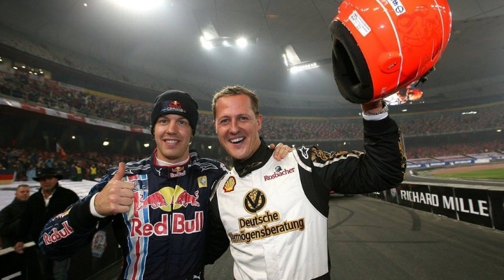 Sebastian Vettel, il primo emozionante incontro con Michael Schumacher