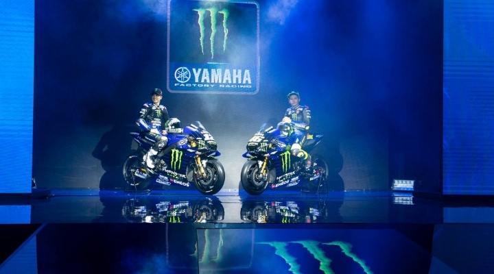MotoGP, presentata la Yamaha, nuovi colori per la M1 2019