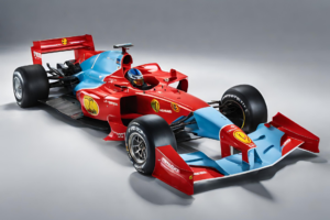Ipotesi di livrea Ferrari del GP di Miami - AI Generated