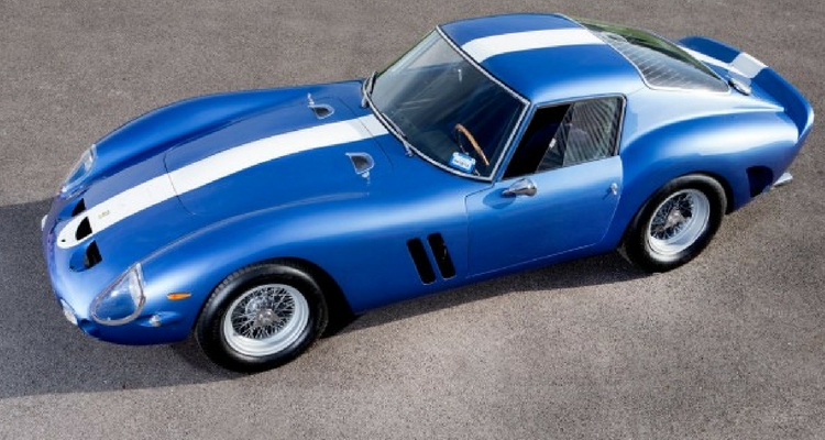 Ferrari 250 GTO blu elettrico