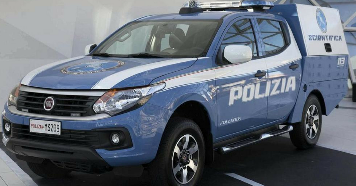 Fullback sulla scena del crimine: 15 pick up Fiat alla Polizia Scientifica