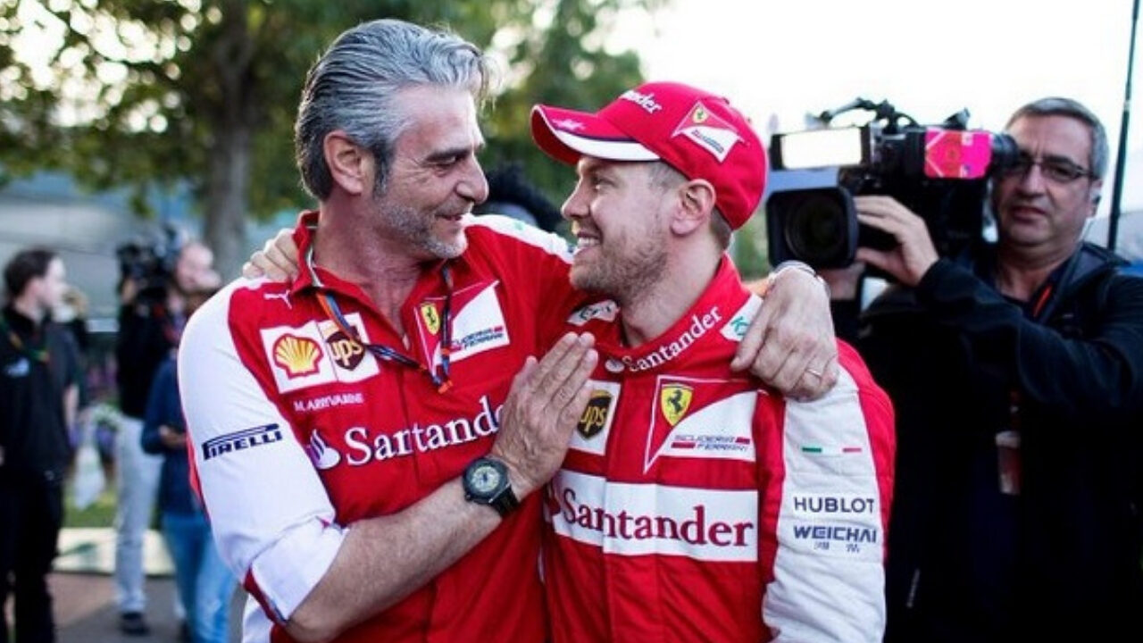 Arrivabene incoraggia Vettel: “La Ferrari non lo lascerà solo”