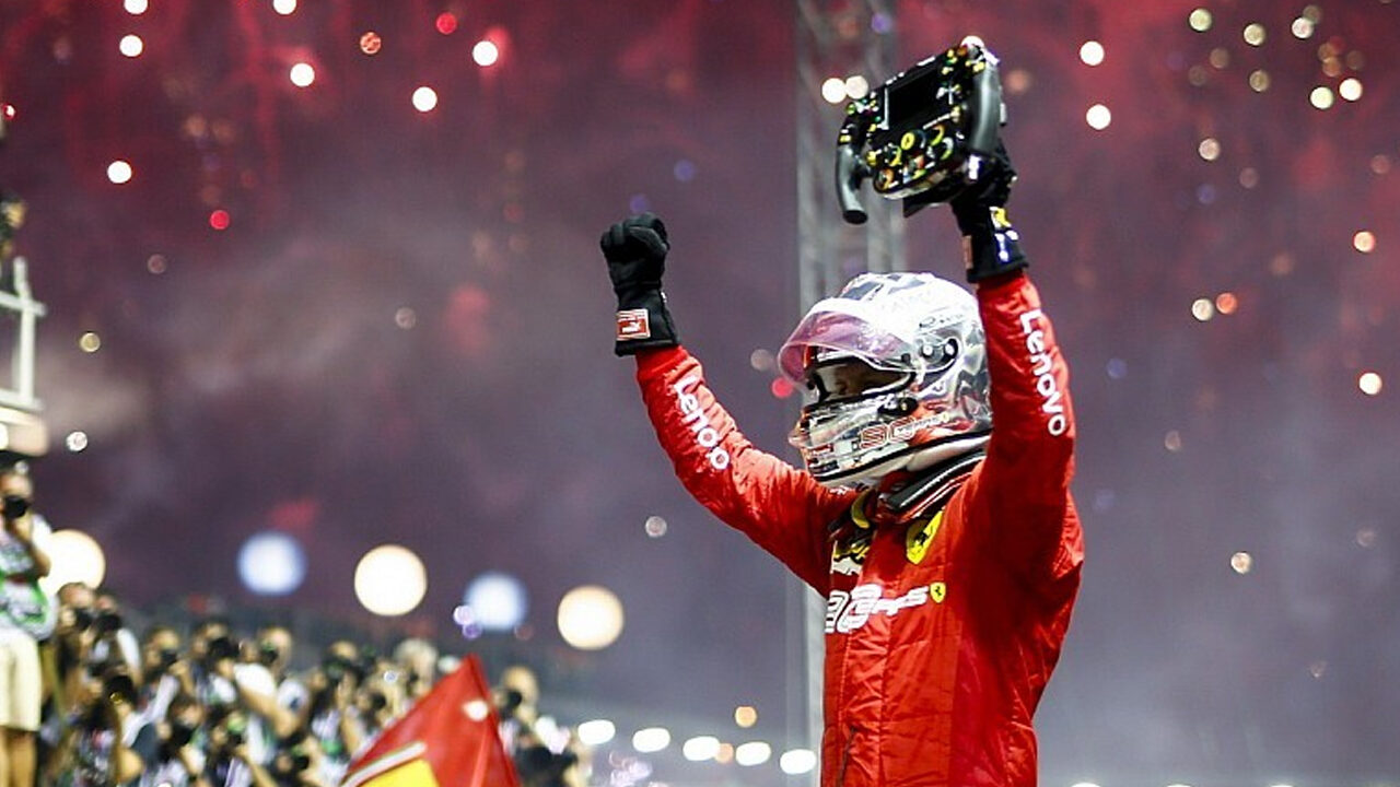 Ferrari, doppietta capolavoro: a Singapore vince Vettel davanti a Leclerc