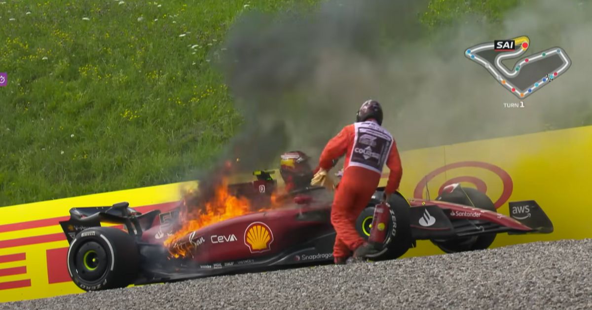 Leclerc vince il GP d’Austria ma la vettura di Sainz prende fuoco