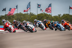 Piloti di Moto 2 durante il GP delle Americhe - AI Generated